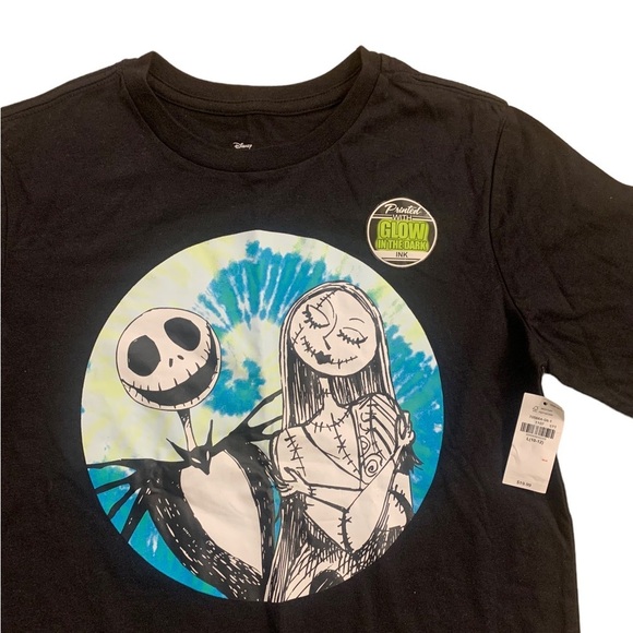 Disney | Tim Burtons The Nightmare Before Christmas Size Large Black Long Sleeve - Picture 7 of 9